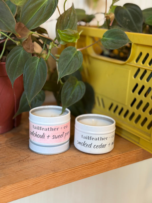 Patchouli + Sweet Pine Mini Candle