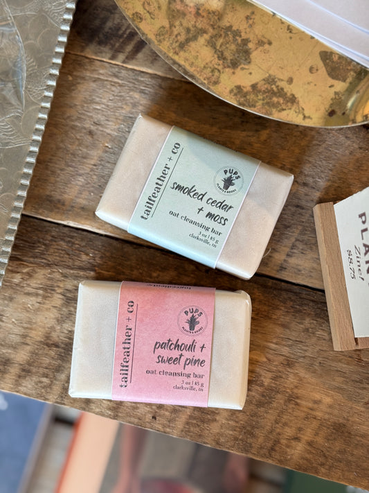 Patchouli + Sweet Pine | Oat Cleansing Bar Soap | Pups Collection