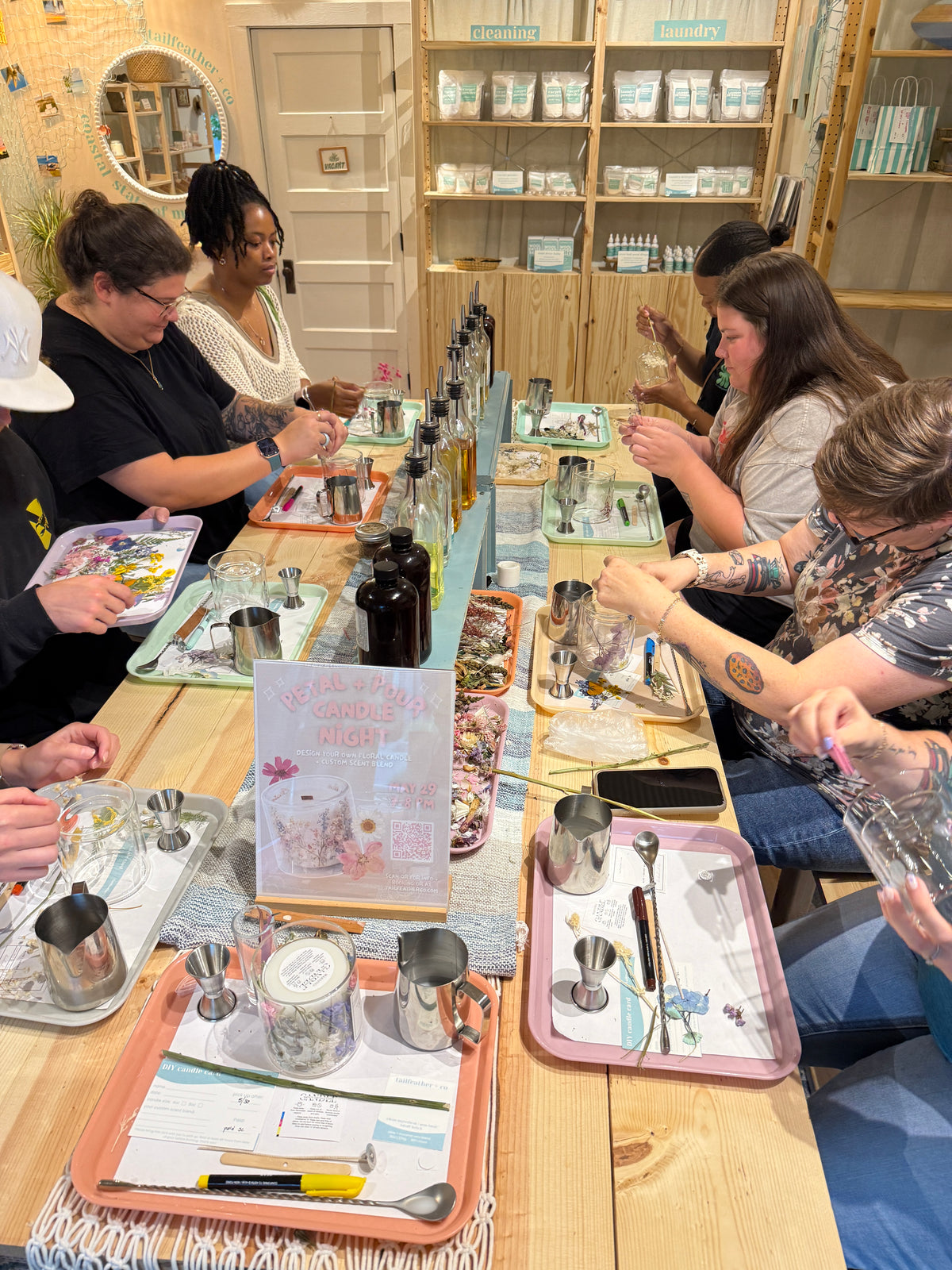 Private Floral Candle Class