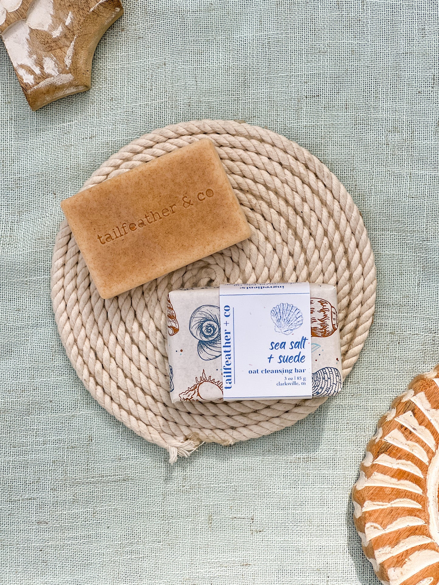 Sea Salt + Suede | Oat Cleansing Bar Soap