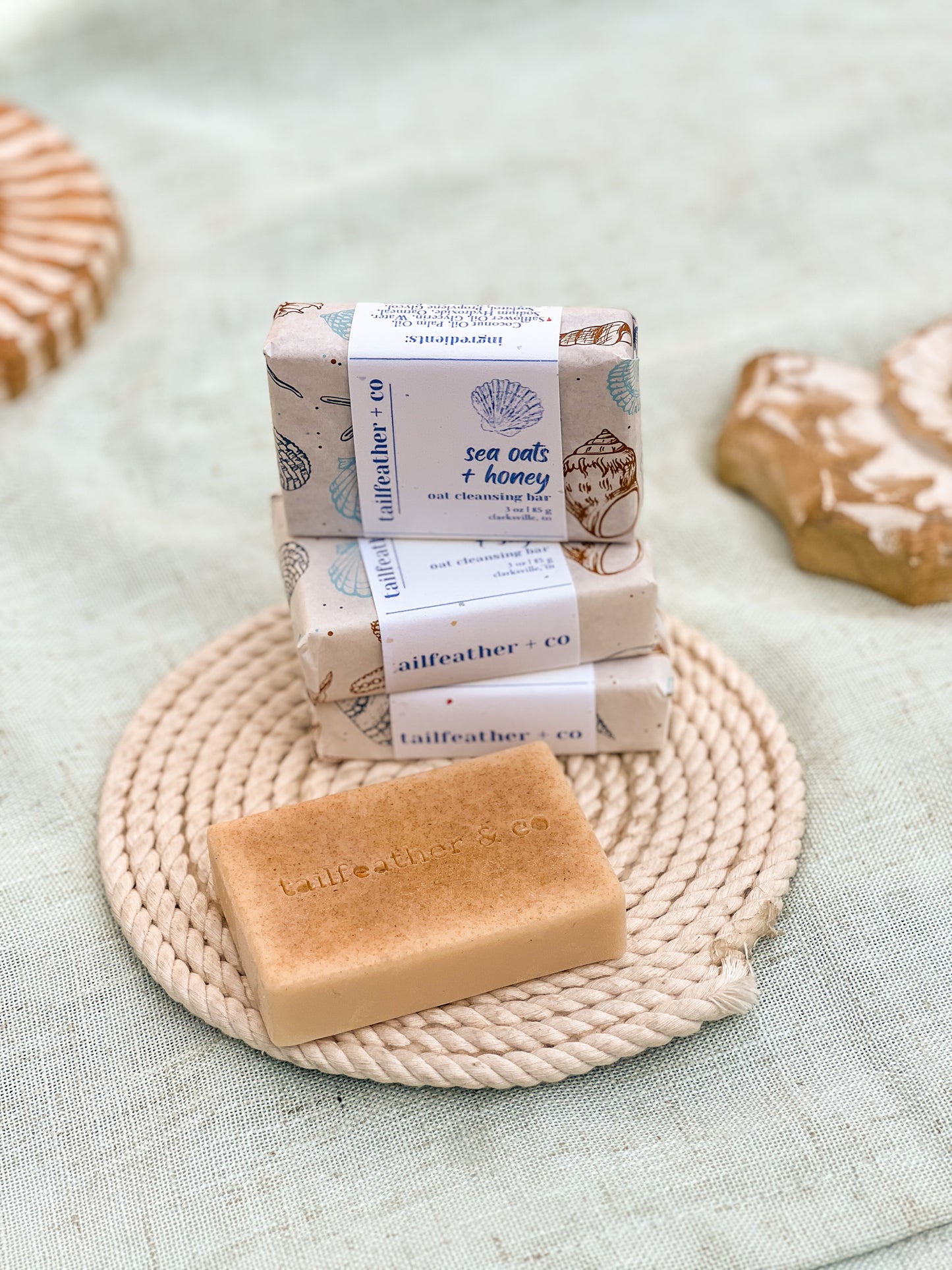 Sea Salt + Suede | Oat Cleansing Bar Soap