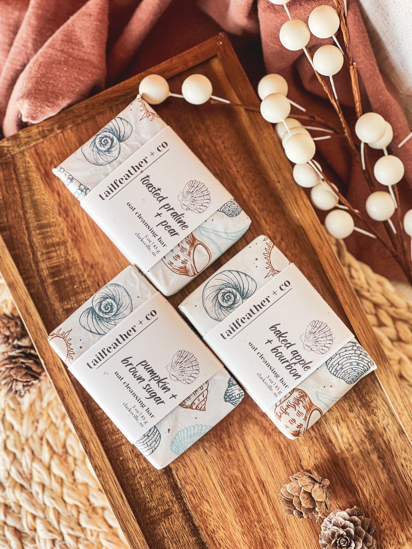 Baked Apple + Bourbon | Oat Cleansing Bar Soap l Fall Collection