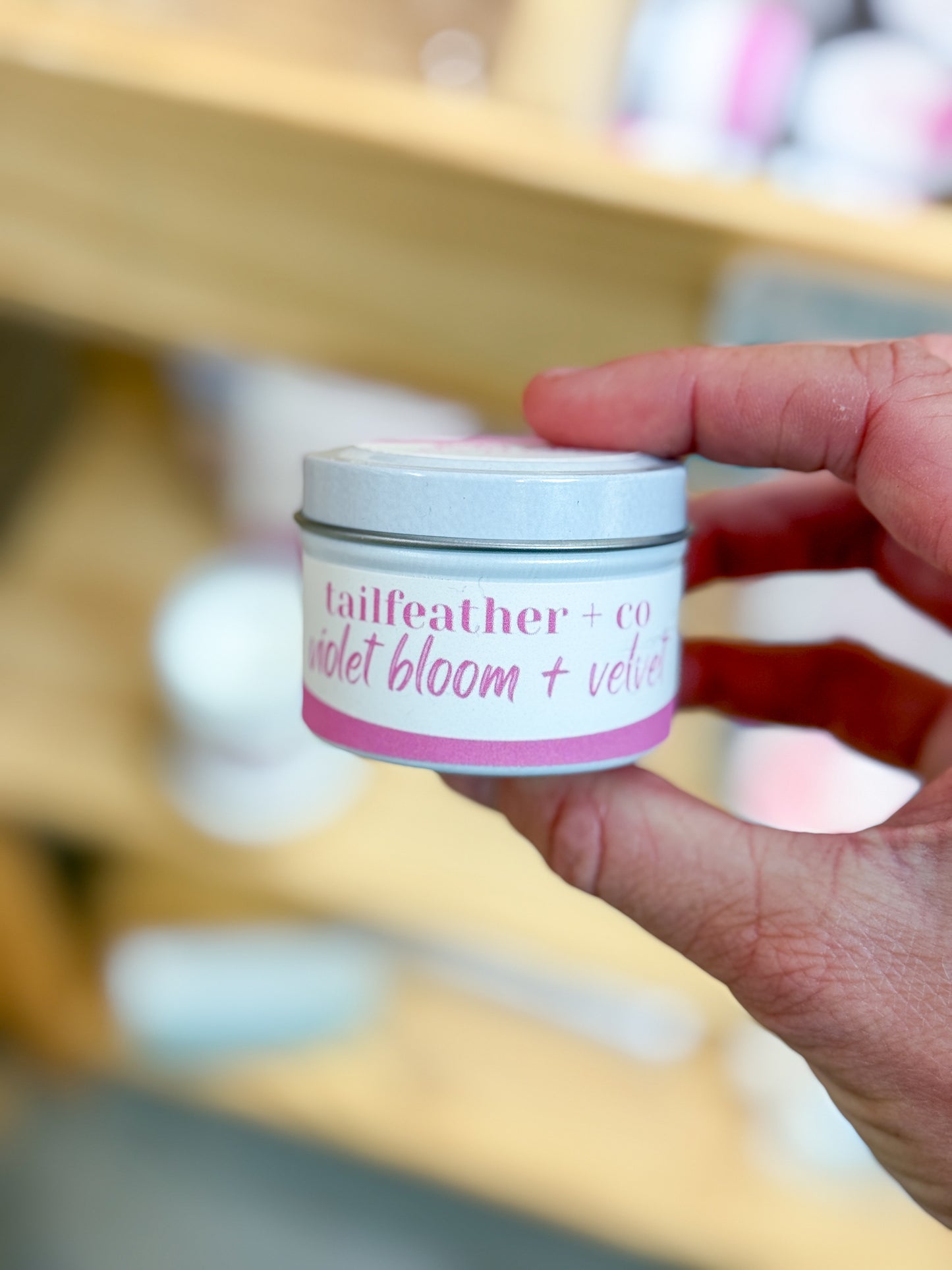 Violet Bloom + Velvet Mini Candle