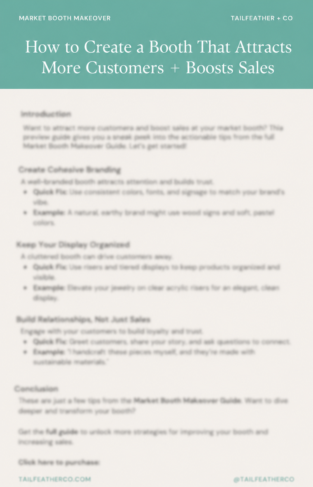 FREE Booth Makeover Mini Guide | Digital Guide