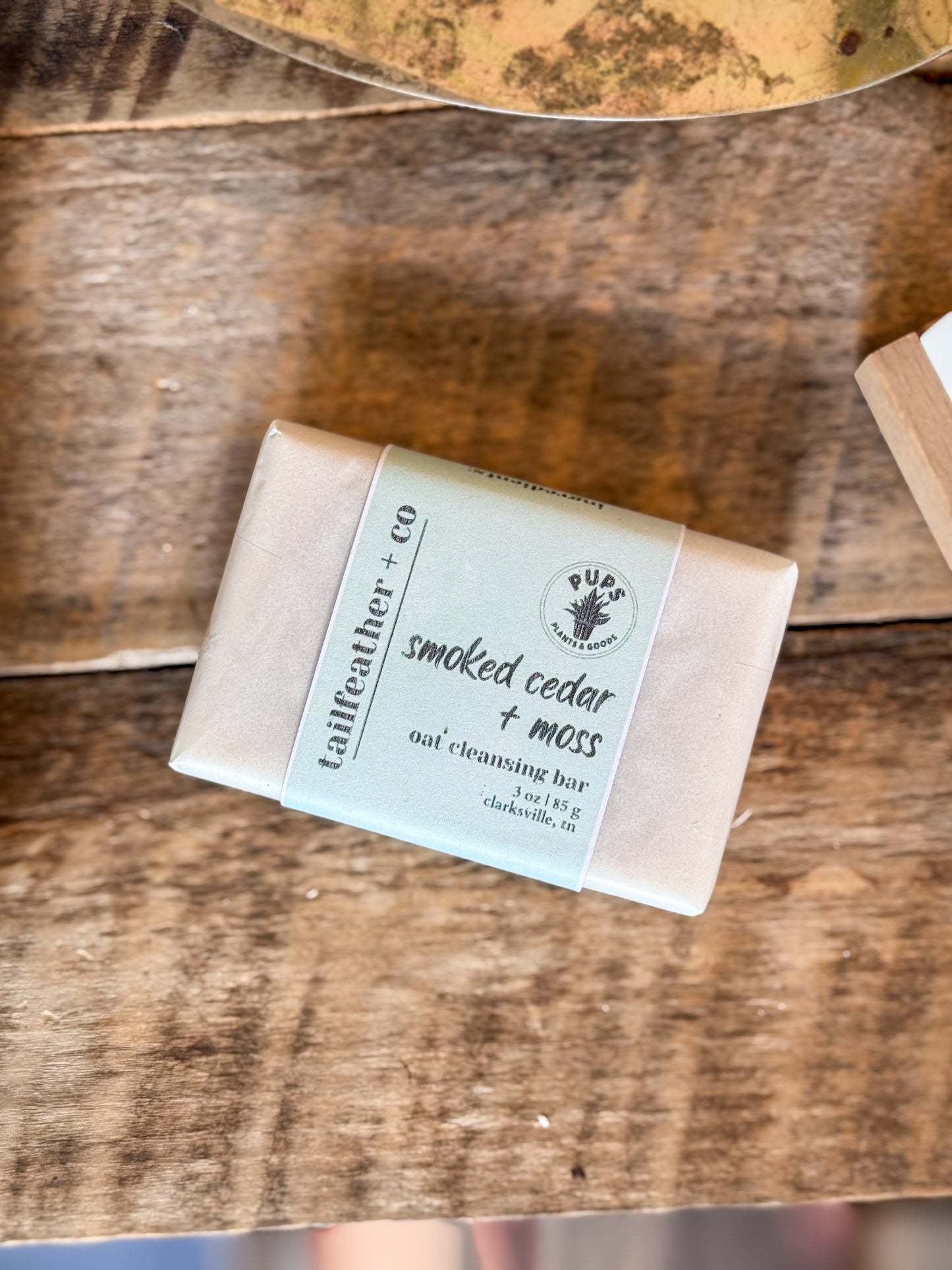 Smoked Cedar + Moss | Oat Cleansing Bar Soap | Pups Collection