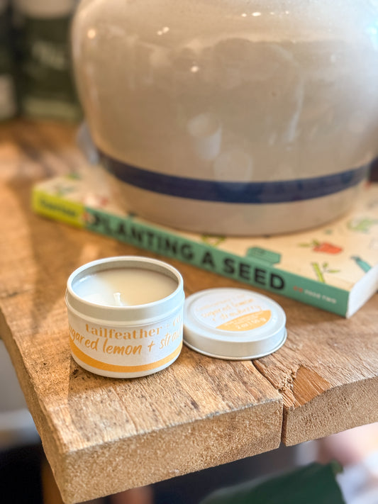 Sugared Lemon + Strawberry | 2oz Mini Candle