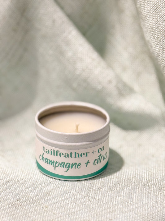 Champagne + Citrus Mini Candle