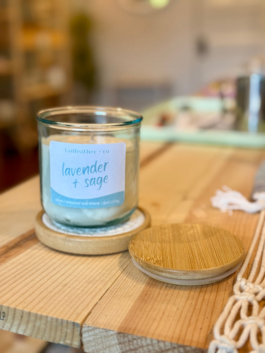Lavender + Sage | 8oz Candle | Signature Collection