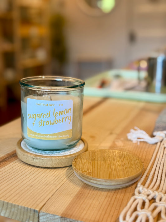 Sugared Lemon + Strawberry | 8 oz | Summer Collection