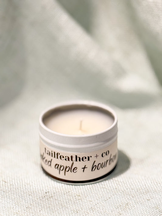 Baked Apple + Bourbon Mini Candle | Fall Collection