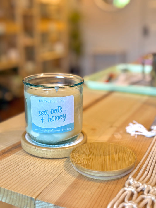 Sea Oats + Honey | 8oz Candle | Signature Collection