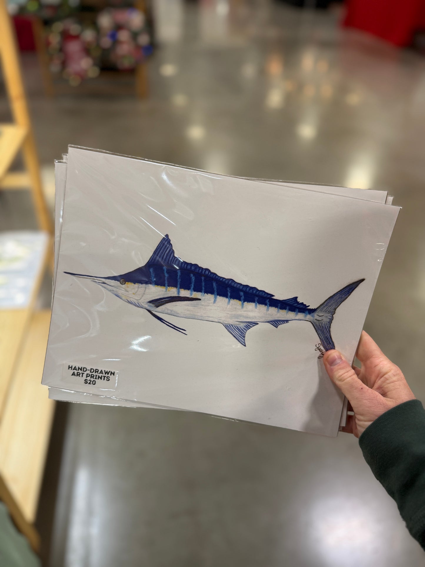 Hand-Drawn Coastal Art Prints (8x10)