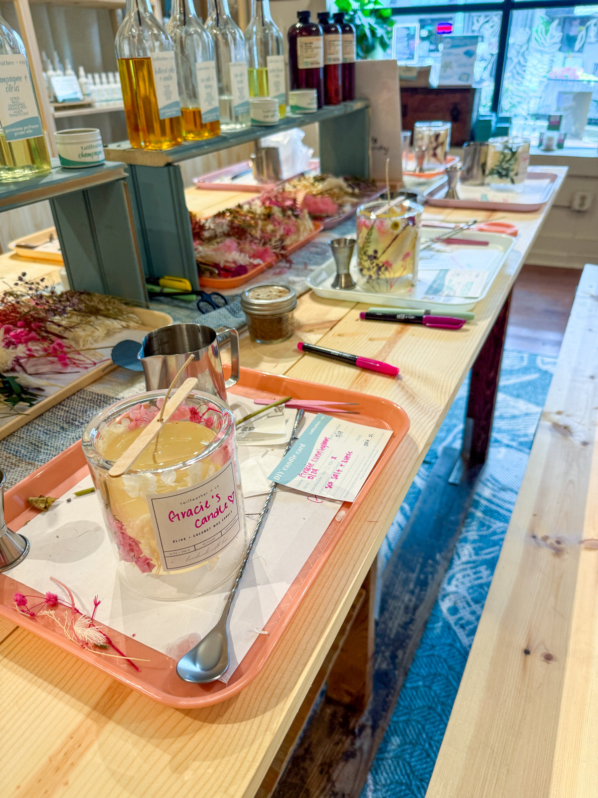 Private Floral Candle Class