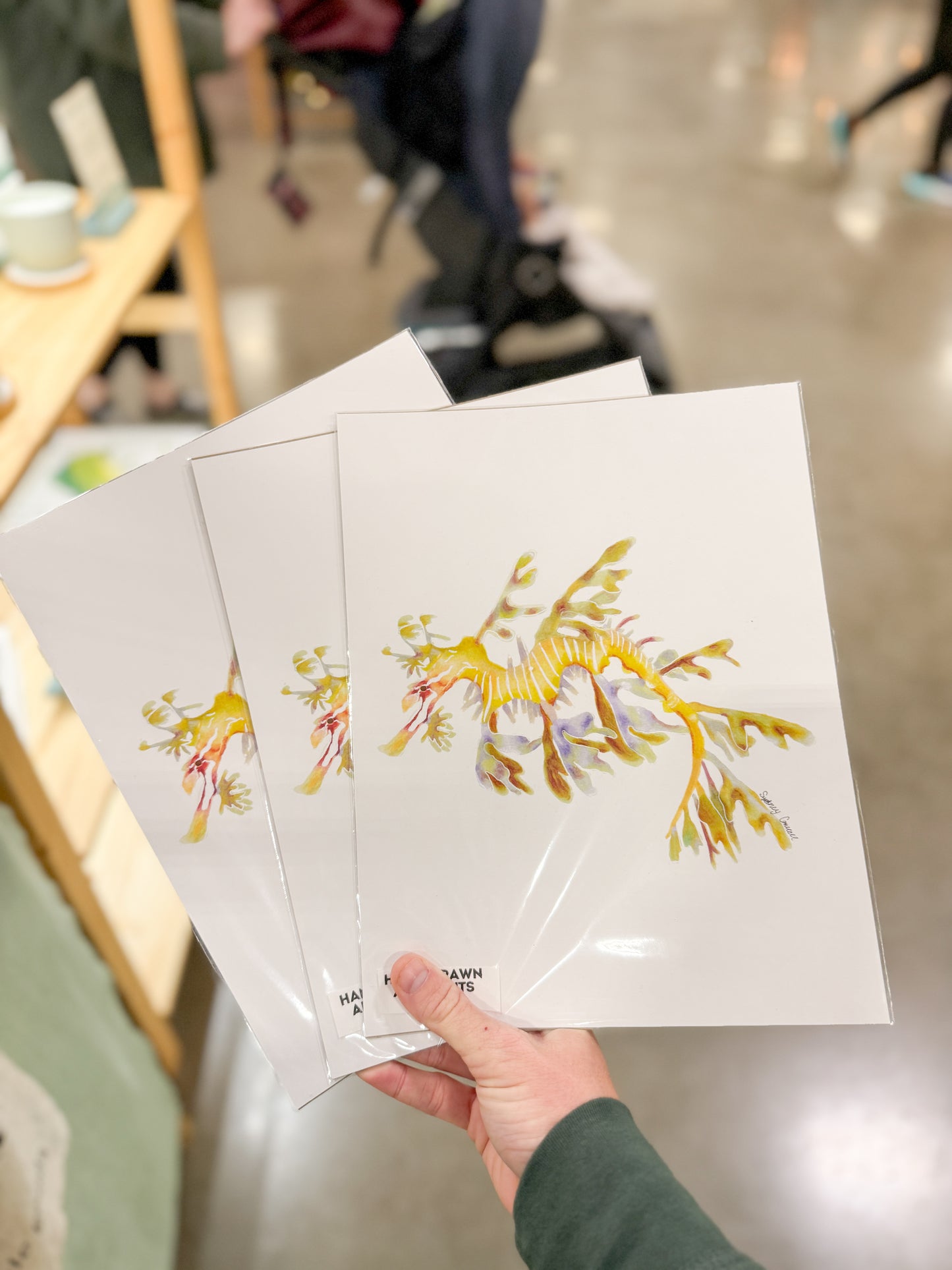 Hand-Drawn Coastal Art Prints (8x10)