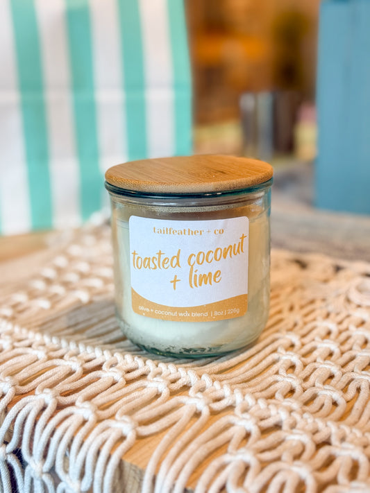 Toasted Coconut + Lime | 8 oz Candle | Summer Collection