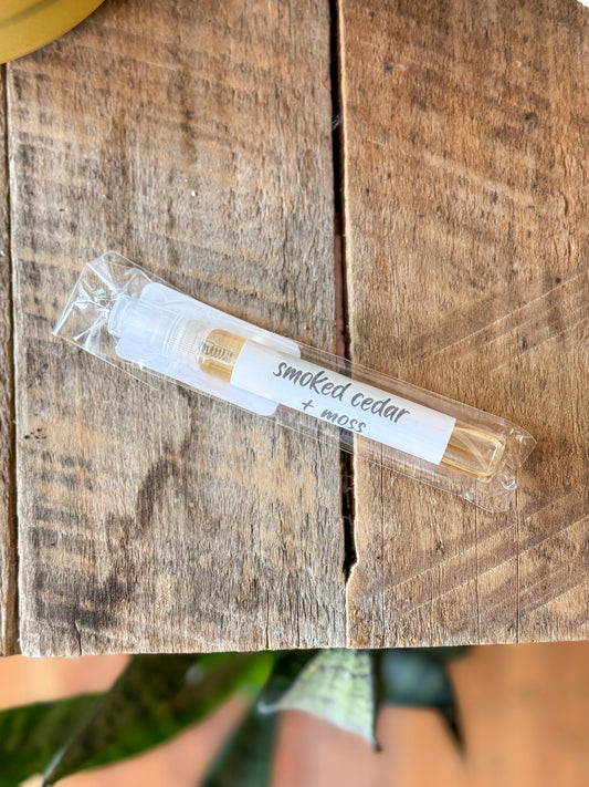 Smoked Cedar + Moss | Car Freshener Refill Bottle | Pups Collection