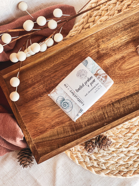 Toasted Praline + Pear | Oat Cleansing Bar Soap | Fall Collection