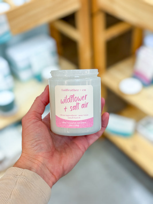 Wildflower + Salt Air | 8oz Candle | Spring Collection