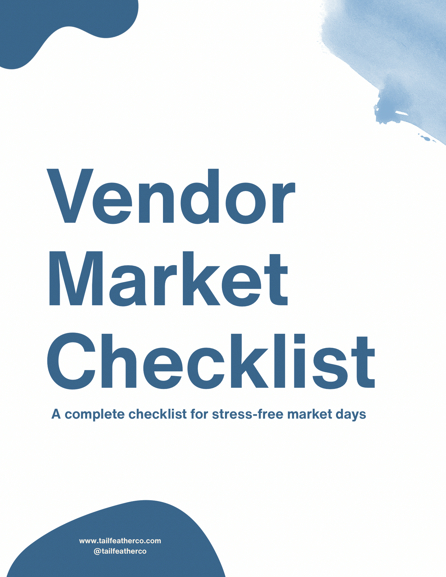 Vendor Market Booth Checklist | Digital Guide