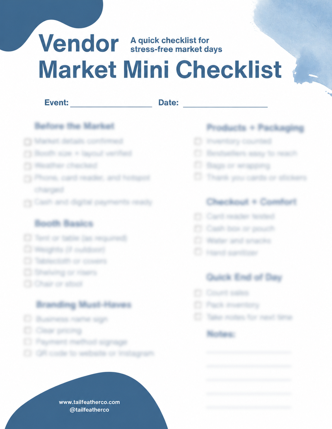 FREE Mini Booth Checklist | Digital Guide