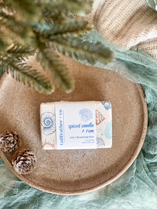 Spiced Vanilla + Rum | Oat Cleansing Bar Soap